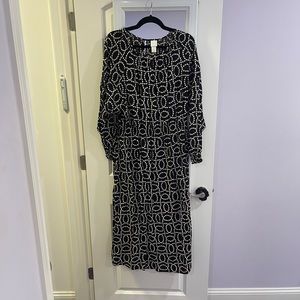 Printed midi dress